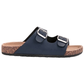 Seastar Zapatillas azul marino con hebilla