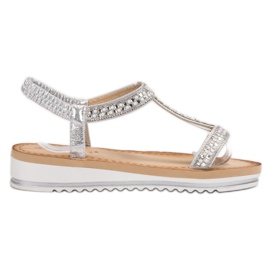 Bestelle Sandalias sin cordones en cuña gris