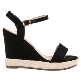 Seastar Sandalias de alpargatas negras negro