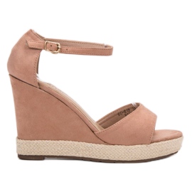 Seastar Sandalias de cuña rosa