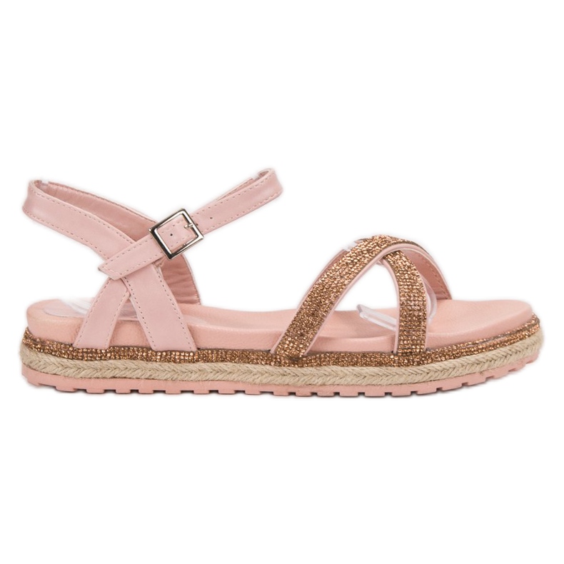 SHELOVET Sandalias de mujer rosa rosado