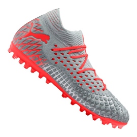 Botas de fútbol Puma Future 4.1 Netfit Mg M 105678-01 multicolor gris Botas de fútbol Puma Future 4.1 Netfit Mg M 105678-01 multicolor gris