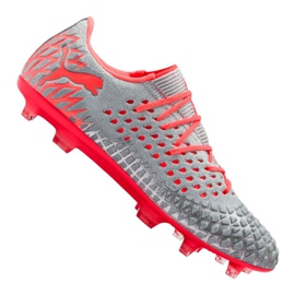 Botas de fútbol Puma Future 4.1 Netfit Low Fg / Ag M 105730-01 multicolor gris Botas de fútbol Puma Future 4.1 Netfit Low Fg / Ag M 105730-01 multicolor gris