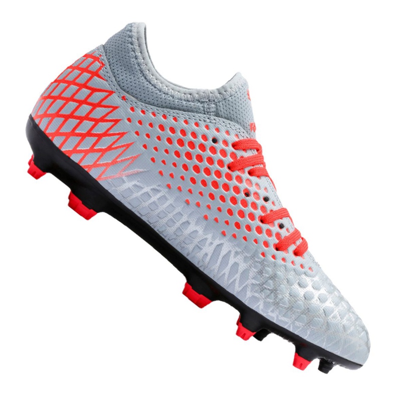 Botas de fútbol Puma Future 4.4 Fg / Ag Jr 105696-01 multicolor gris