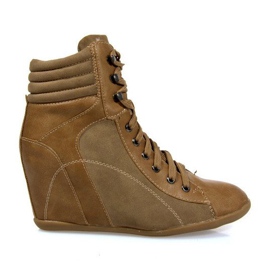 Zapatillas Botas Con Cuña 562 Caqui marrón verde