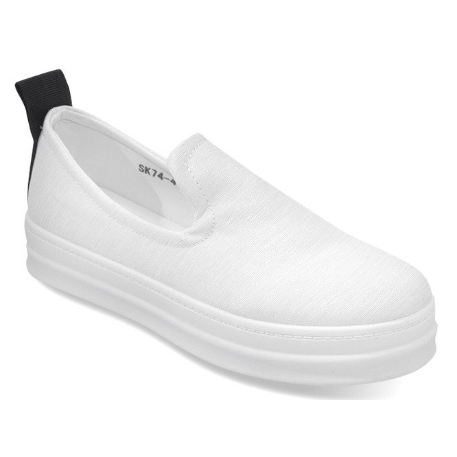 Love Slip On SK74 zapatillas blancas sin cordones blanco