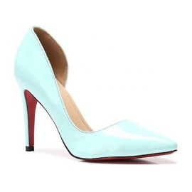 Tacones Elegantes Lacados A899 Azul