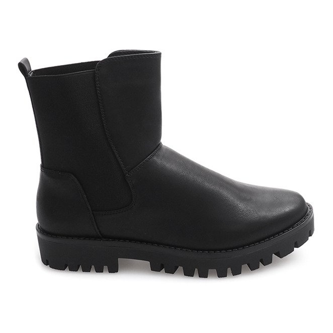 Botas Warm Booties Jodhpur con banda elástica 976-PA Negro Botas Warm Booties Jodhpur con banda elástica 976-PA Negro