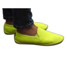 Zapatillas sin cordones amarillas Lycra BL180 amarillo