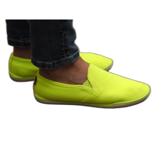 Zapatillas sin cordones amarillas Lycra BL180 amarillo