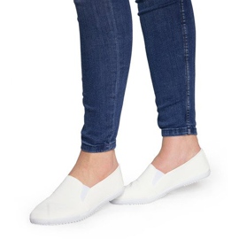 Zapatillas sin cordones blancas Lycra HB-1 blanco