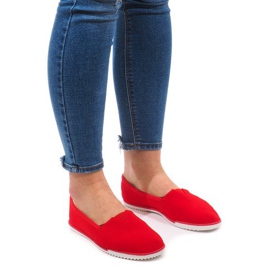 Lycra 8525 Zapatillas rojas sin cordones rojo