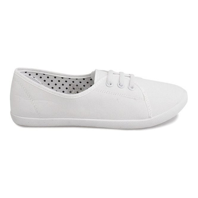 Zapatillas de deporte atadas sin cordones BE43 Blanco Zapatillas de deporte atadas sin cordones BE43 Blanco