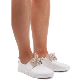 Zapatillas plateadas con cordones VT80-3 gris