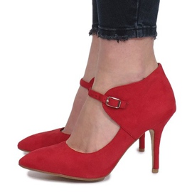 Botas rojas con tacón Thérèse rojo
