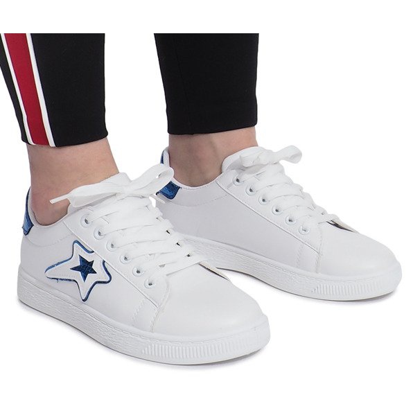 Zapatillas Stoke con estrella blanca blanco