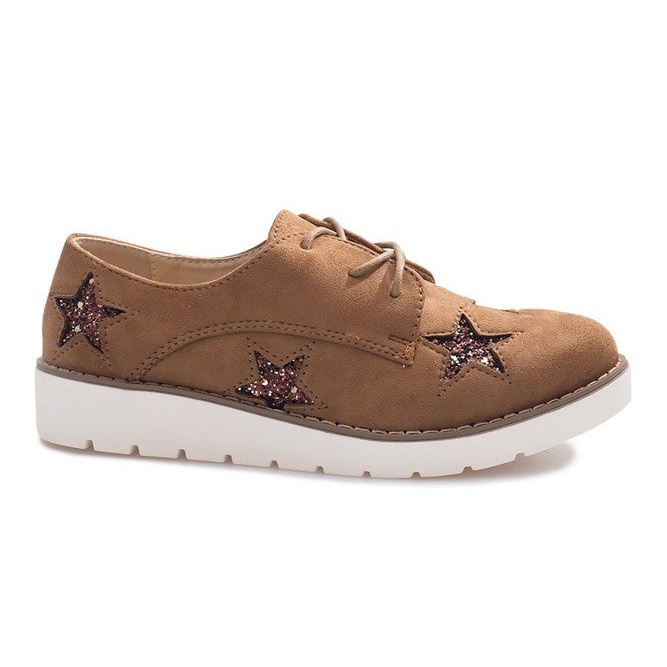 Mocasines camel con Big Stars marrón Mocasines camel con Big Stars marrón