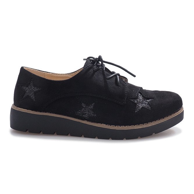 Mocasines negros con Big Stars