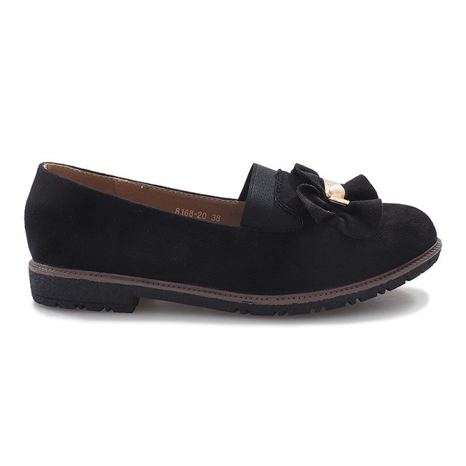 Zapatos sin cordones negros con lazo Pearl Inside