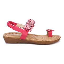 Sandalias Pink Diamond Flower con flores rosado Sandalias Pink Diamond Flower con flores rosado
