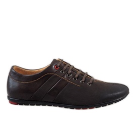 Zapatos de hombre marrones WF931-3 marrón