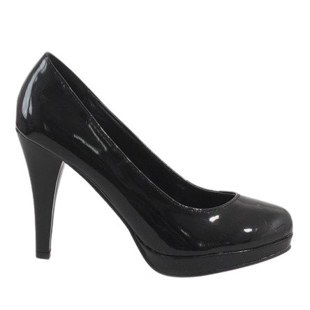 Tacones lacados negros de Casia