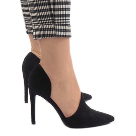 Tacones negros asimétricos C82A