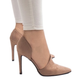 Tacones rosa asimétricos C82A rosado