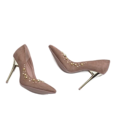 Stilettos Terciopelo Rosa DD55P rosado