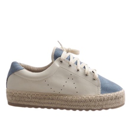 Alpargatas azules con cordones LX-07 marrón Alpargatas azules con cordones LX-07 marrón