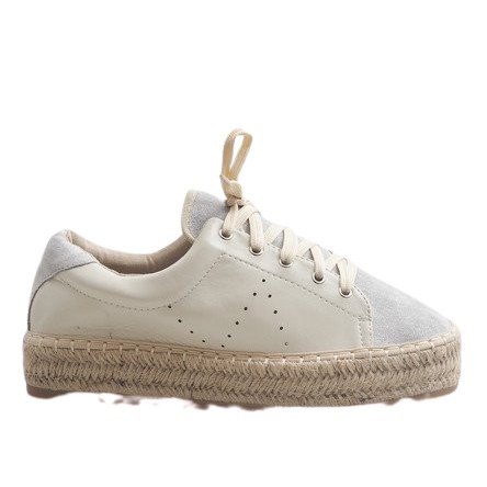 Alpargatas grises con cordones LX-07