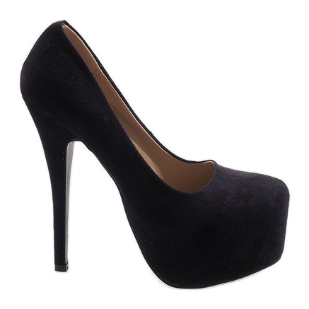 Tacones negros en la plataforma 0217