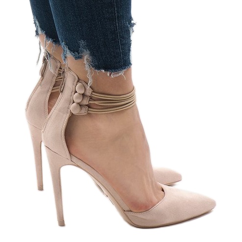 Zapatos beige en un pin 6941-P Zapatos beige en un pin 6941-P
