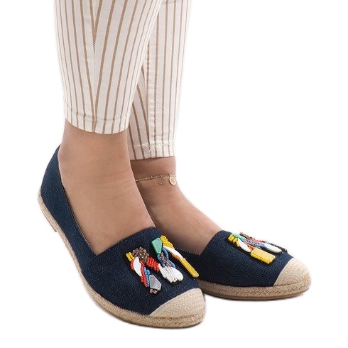 Alpargatas azul marino, jeans H88-5