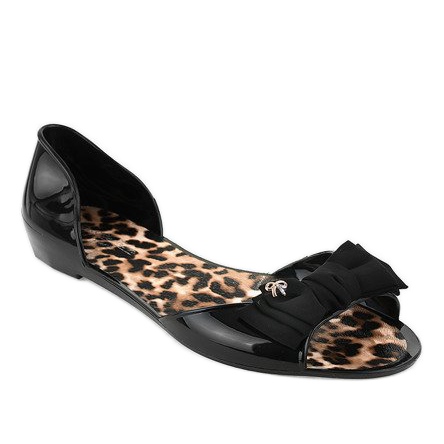 Bailarinas de goma melissa negra con lazo DD506-1 negro Bailarinas de goma melissa negra con lazo DD506-1 negro