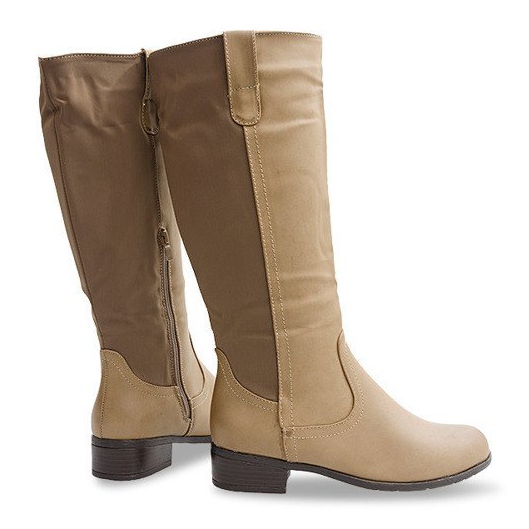 Botas altas y cálidas 8524 Caqui verde