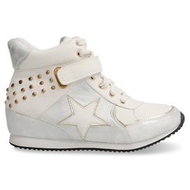Zapatillas Deportivas Con Cuña 308 Blanco Zapatillas Deportivas Con Cuña 308 Blanco