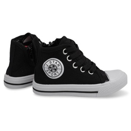 Zapatillas altas para niños Y1312 Negro