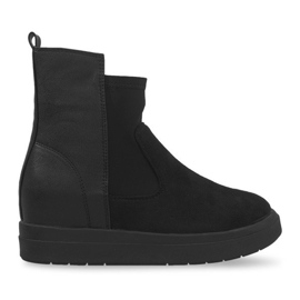 Botas de cuña alta 8318 Negro