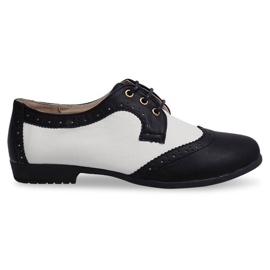 Zapatos Jazz Clásicos 4D85G Negro blanco