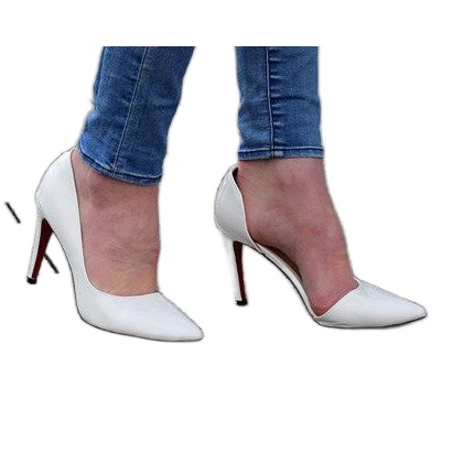 Stilettos Lacados Elegantes A899 Blanco Stilettos Lacados Elegantes A899 Blanco