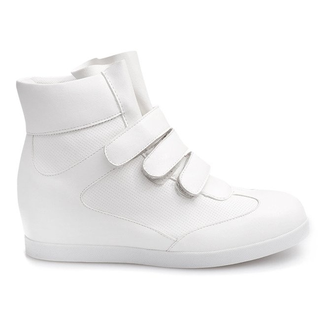 Zapatillas de cuña de moda JT3 Blanco