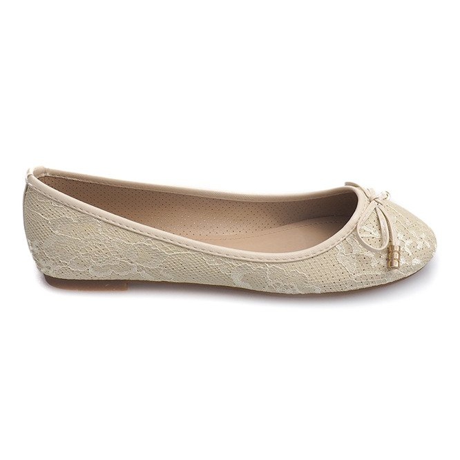 Bailarinas Encaje 02059 Beige