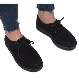 Botas Creepers en la plataforma negra 060SS negro Botas Creepers en la plataforma negra 060SS negro
