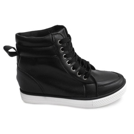 Deportivas de cuña alta 15001 Negro