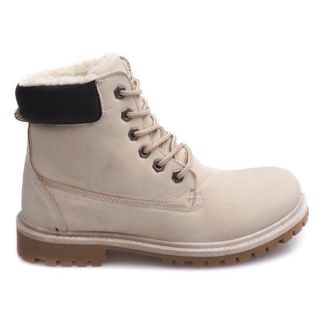 Botas de madera de otoño B788 Beige