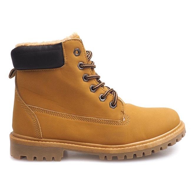 Tramperos de madera otoñal B788 Camel marrón
