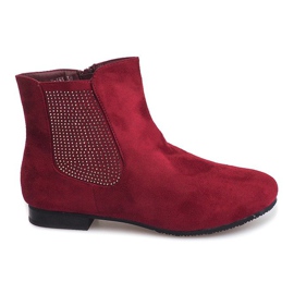 Botines Ante Jodhpur 7-133 Claret rojo