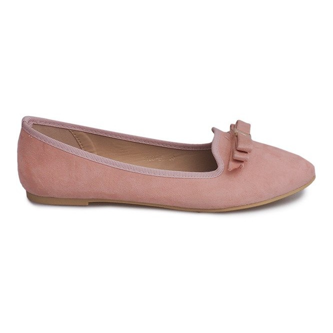 Bailarinas Ante Con Lazo 1188-20 Rosa rosado