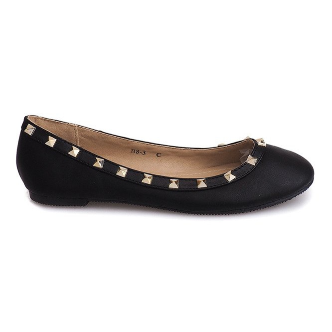 Bailarinas Clásicas Con Tachuelas B8-3 Negro